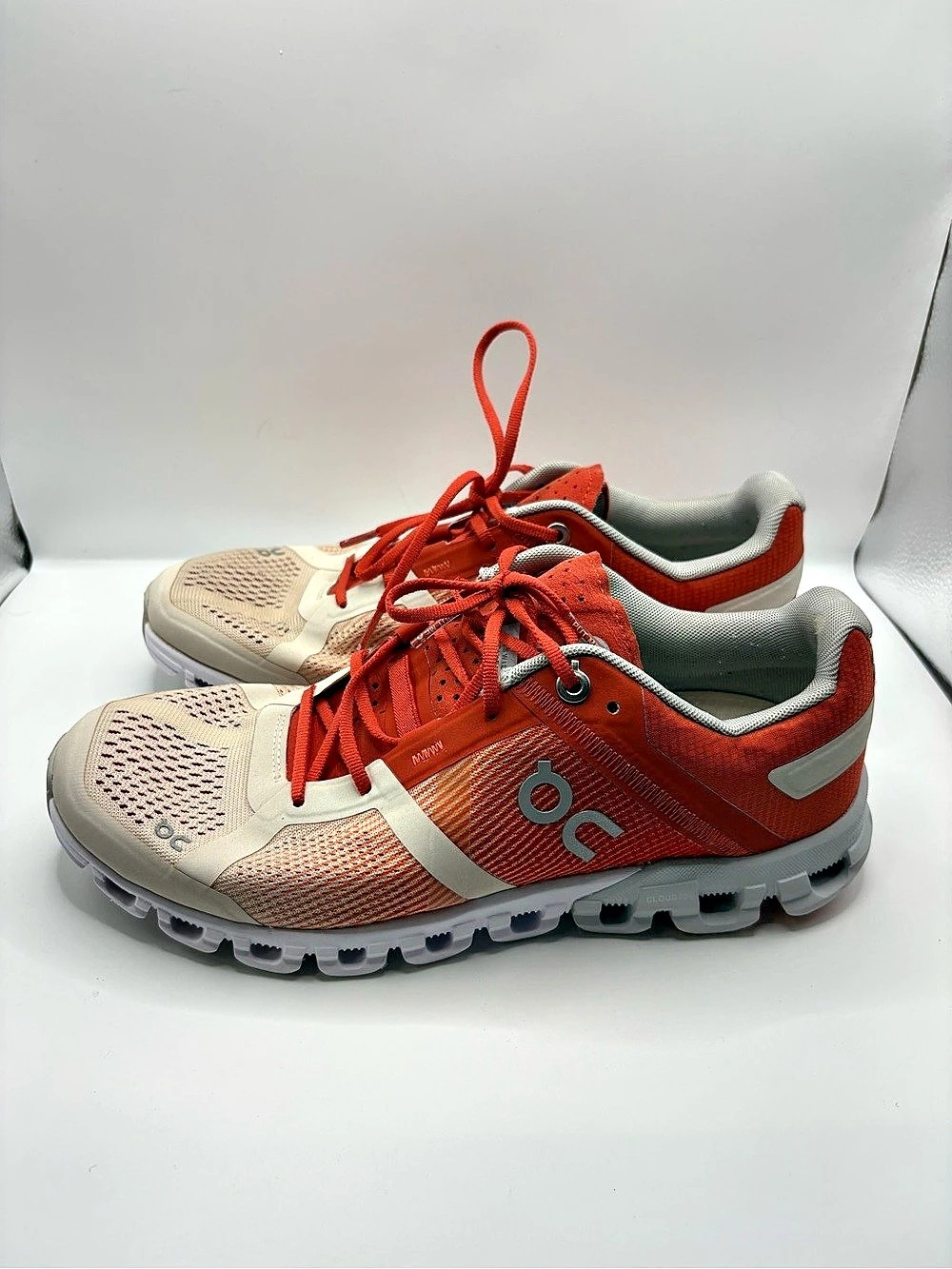 On Cloud X Athletic Sneakers Red & Cream US 7